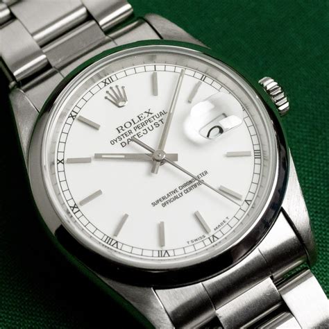 rolex datejust 16200 white dial|rolex 16200 production years.